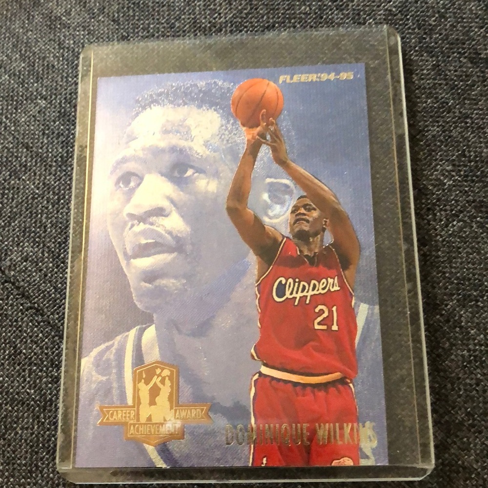 Fleer 1995 Dominic Wilkins basketball card